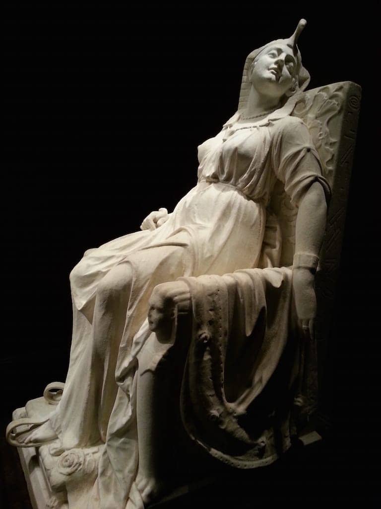 Death-of-Cleopatra-sculpture-by-Mary-Edmonia-Lewis, Wanda’s Picks March 2022: Wombfulness, Edmonia Lewis and Cleopatra, Culture Currents 