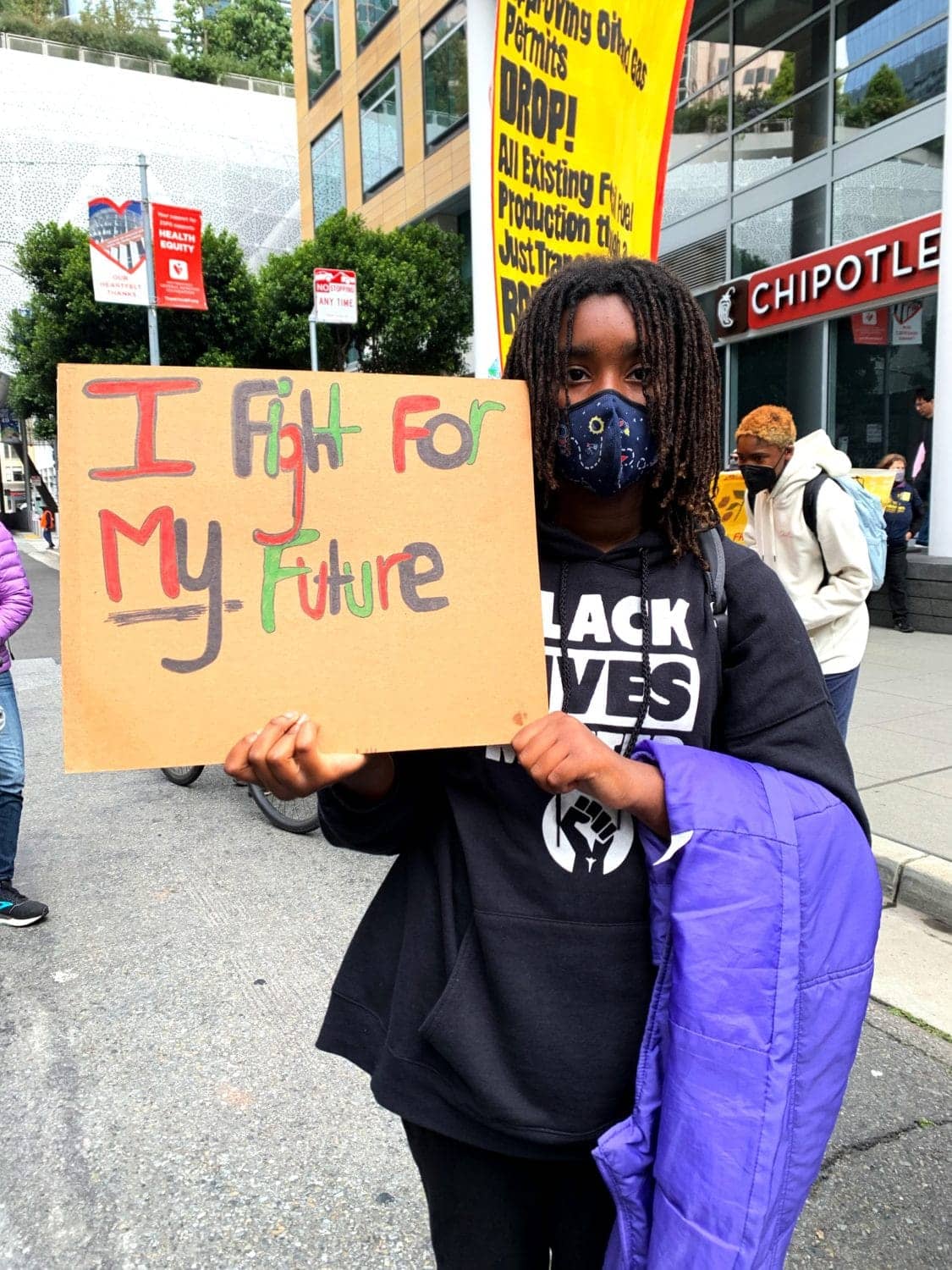 I-fight-for-my-future-Youth-vs.-Apocalypse-protest-by-Nube-032522, Youth climate strike on People’s Earth Day April 22, 2022, Culture Currents News & Views 