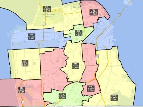 A-final-draft-map-of-the-San-Francisco-supervisorial-districts-from-SF-Redistricting-Task-Force-0422, Mayor Breed oversaw divisive redistricting, pitting Black and Asian people against each other, Local News & Views News & Views 