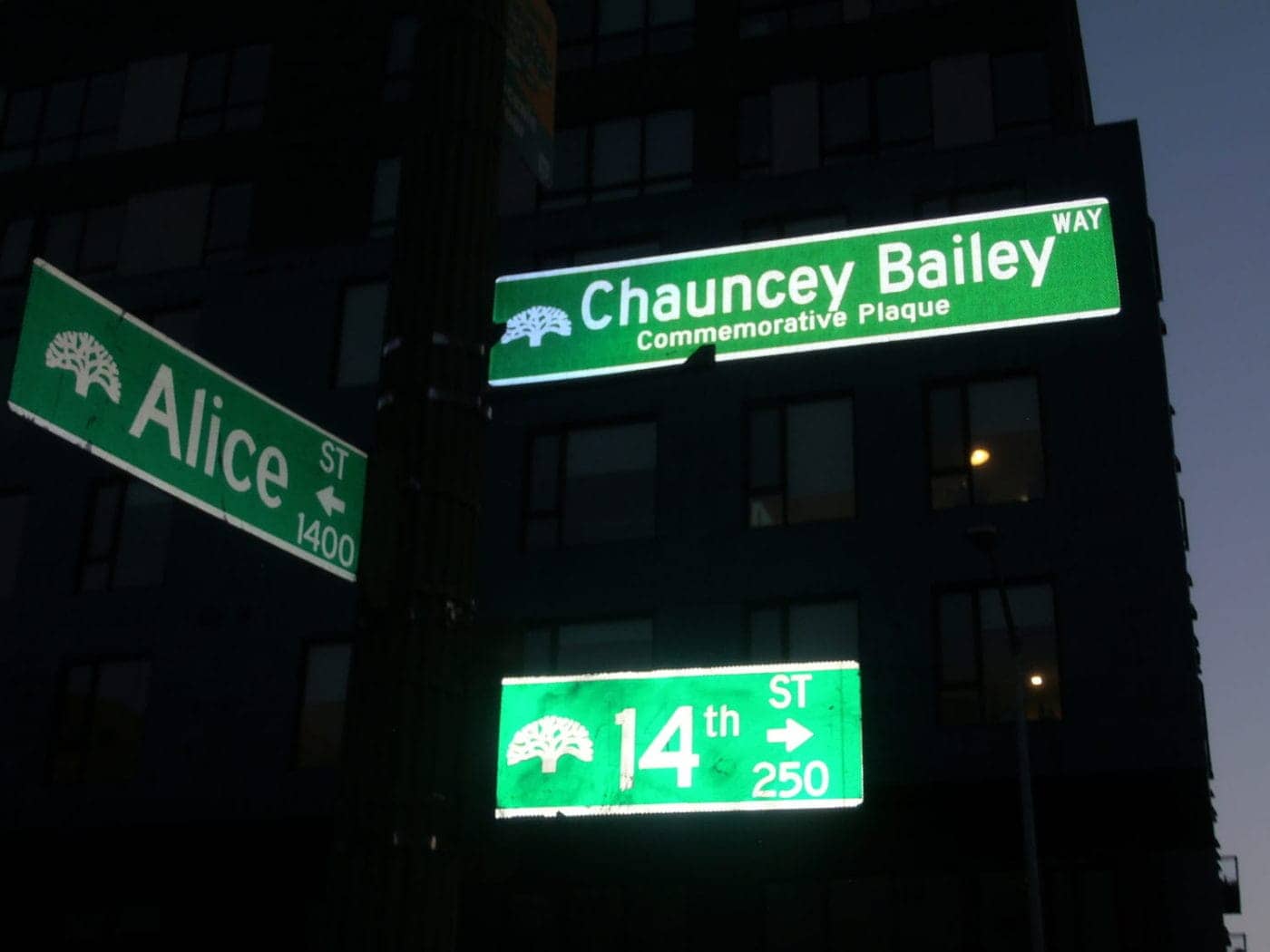 Chauncey-Bailey-Way-Oakland-1400x1050, Beware of the hype from the Big-Time Gangsters!, Culture Currents 