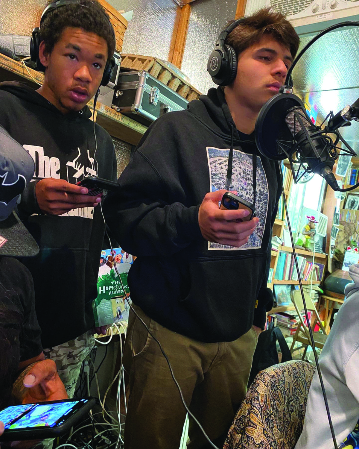 Amir-Cornish-and-Tiburcio-Garcia-Youth-Poverty-Skola-Reporters-on-POOR-radio, Reflecting on climate terrorism with the youth of DeeColonize Academy, Culture Currents Local News & Views News & Views 