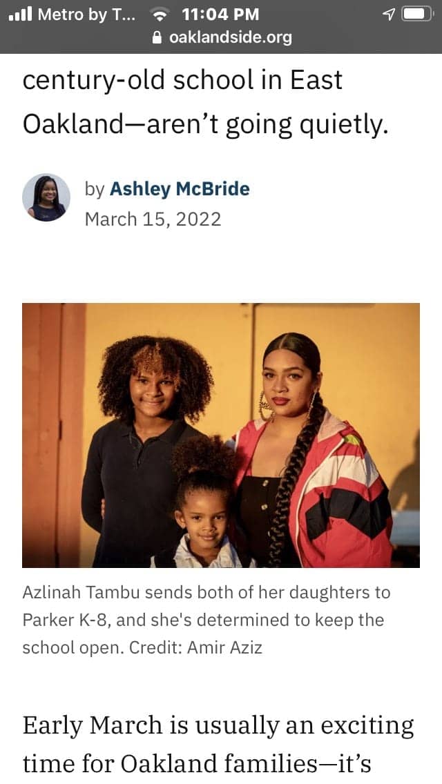Azlinah-Tambu-and-her-daughters-Samira-and-Nasira-by-Amir-Aziz, 2 moms and 11 kids occupy closed OUSD school Parker Elementary in East Oakland, Local News & Views 