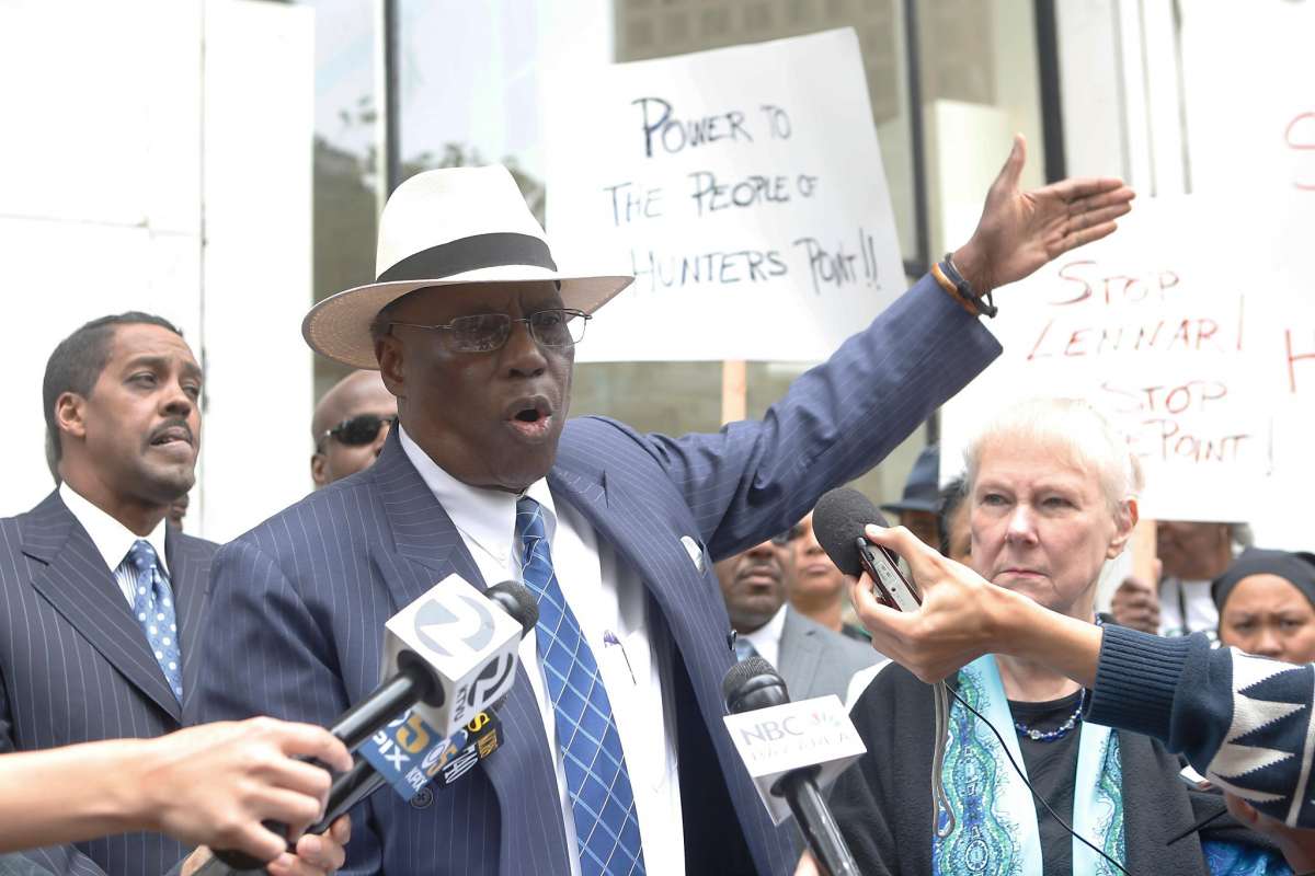 Charles-Bonner-press-conference-by-SF-Chronicle-2000, Arieann Harrison continues her mother’s environmental justice advocacy for Bayview Hunters Point, Local News & Views News & Views 