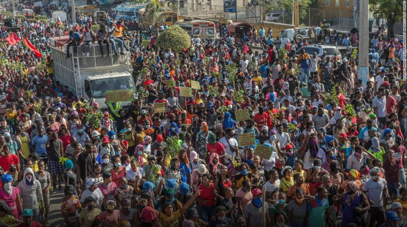 Garment-workers-protest-021722-in-Port-au-Prince-Haiti-win-54-wage-increase-1400x781, Haiti: The ransom is still being paid, Featured News & Views World News & Views 