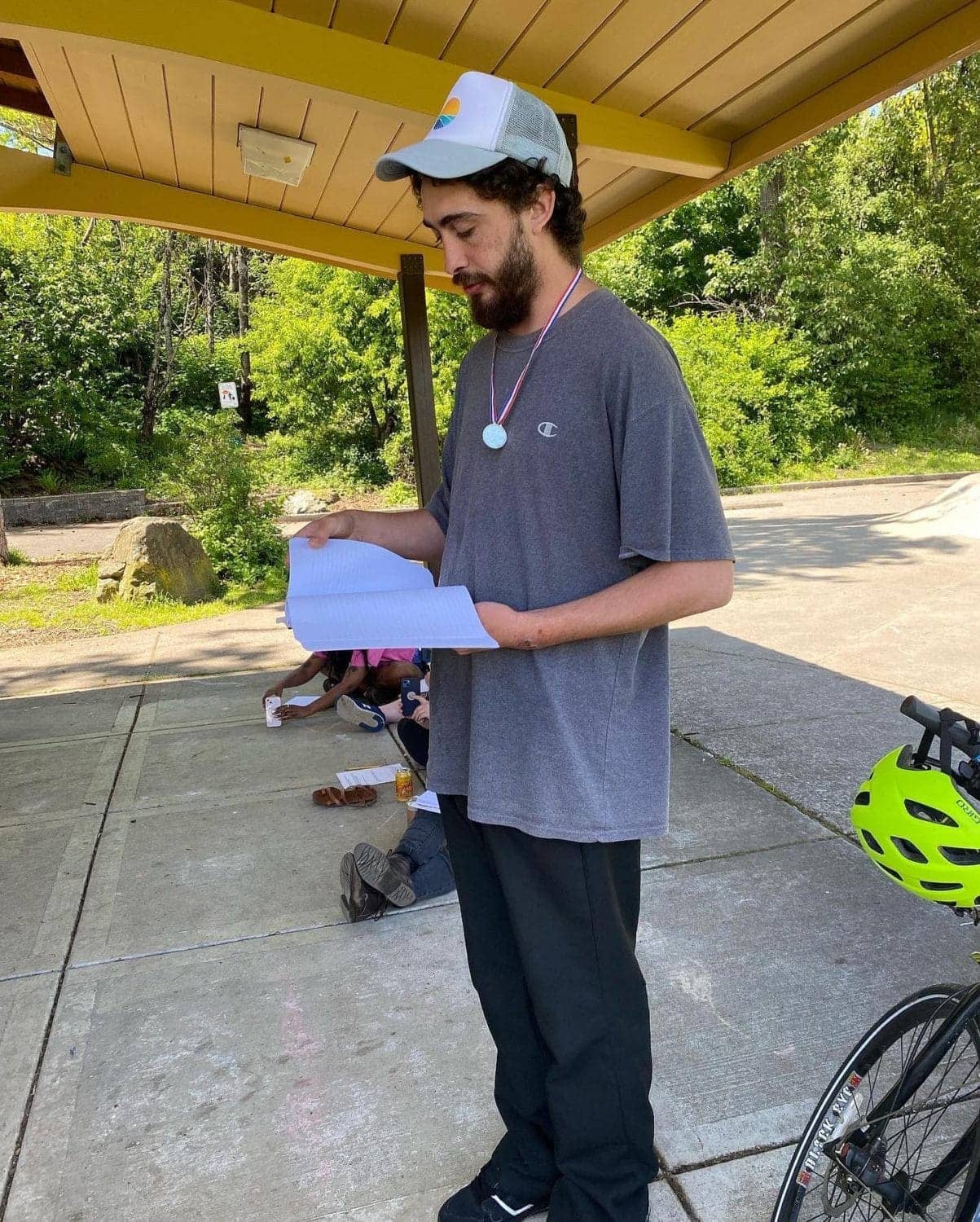 Jonah-reading-poetry-at-Po-Poets-Street-Writing-Workshop-Bellingham-0522, All the beautiful spaces settlers steal, Culture Currents News & Views 