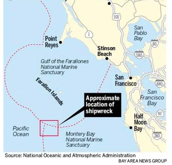 Map-showing-location-of-USS-Independence-by-Bay-Area-News-Group, Expert panel inextricably links Treasure Island and Hunters Point, Local News & Views 