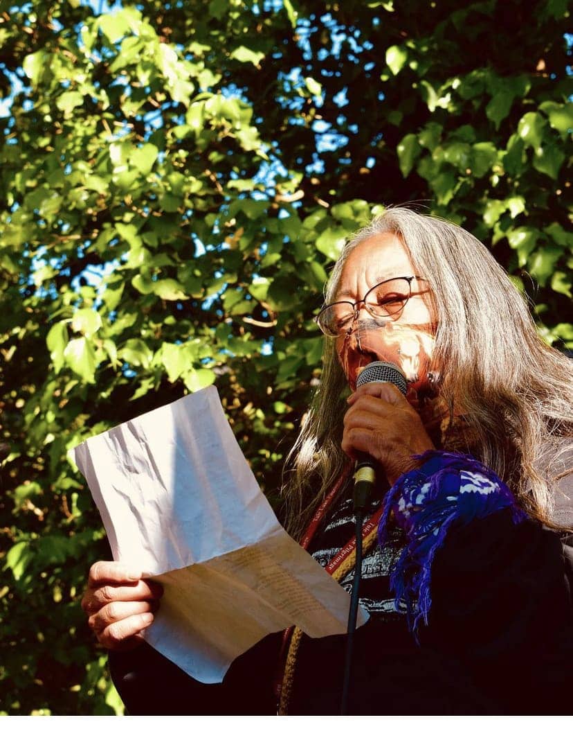 Momii-Palapaz-speaking-Po-Poets-Street-Writing-Workshop-Bellingham-Homefulness-0522, All the beautiful spaces settlers steal, Culture Currents News & Views 