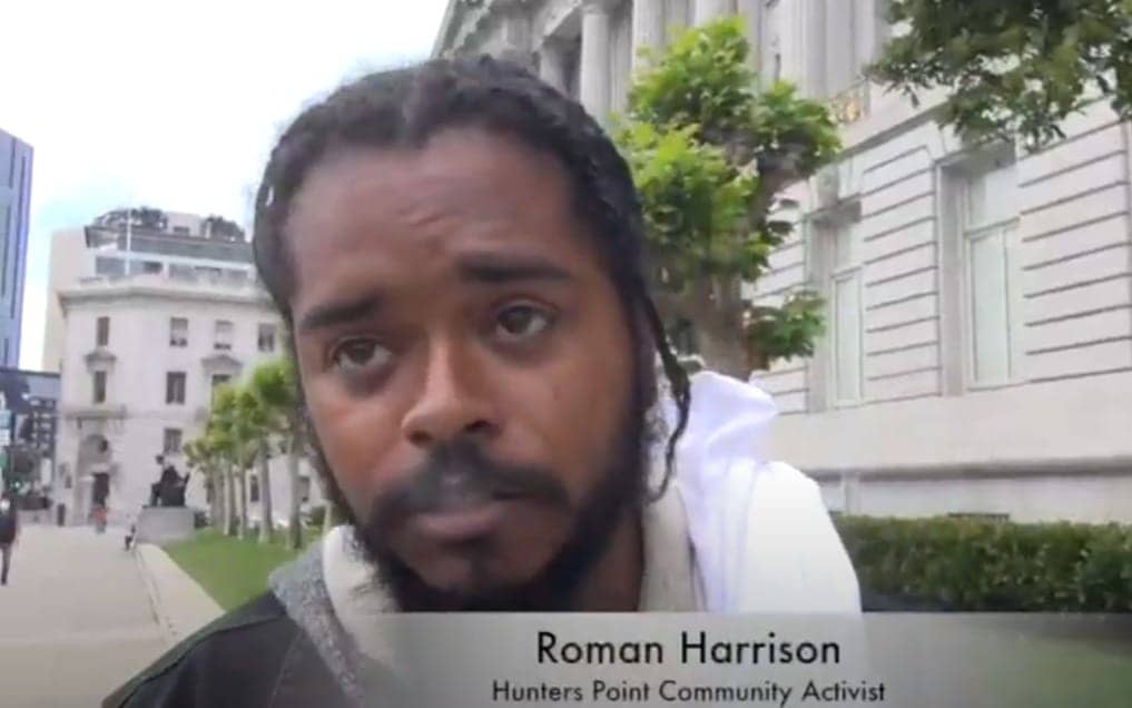 Roman-Harrison-speaks-at-HP-Shipyard-rally-060322-by-Steve-Zeltzer-Labor-Video-Project, Community rallies to support bombshell report on Hunters Point Shipyard, Local News & Views 