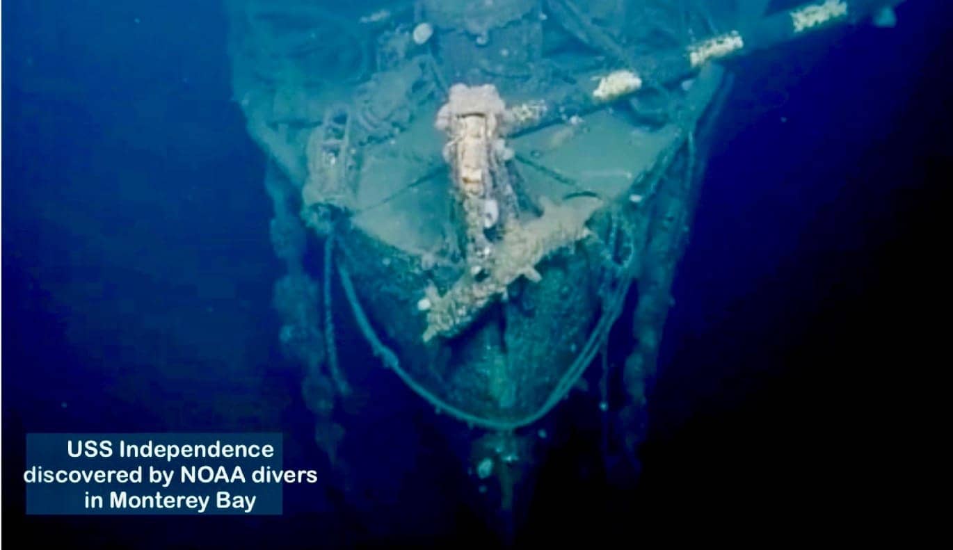 USS-Independence-off-Farallon-Islands-by-NOAA, Expert panel inextricably links Treasure Island and Hunters Point, Local News & Views 