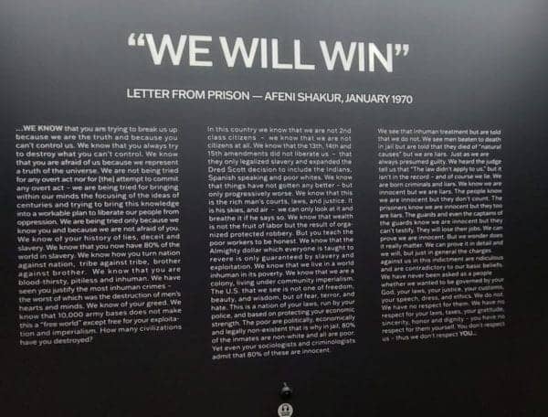 We-Will-Win-letter-from-prison-by-Afeni-Shakur-Tupac-exhibit-LA-Live-by-Eric-Hunter-600x456, ‘Please wake me when I’m free’: LA’s 2Pac museum, Culture Currents Local News & Views News & Views 