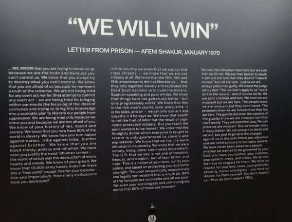 We-Will-Win-letter-from-prison-by-Afeni-Shakur-Tupac-exhibit-LA-Live-by-Eric-Hunter-600x456, ‘Please wake me when I’m free’: LA’s 2Pac museum, Culture Currents Local News & Views News & Views 