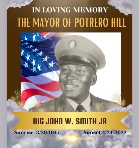 John-Smith-In-Loving-Memory-1, Remembering John W. Smith Jr., longtime ‘Mayor of Potrero Hill’ 1947-2022, Culture Currents Local News & Views News & Views World News & Views 