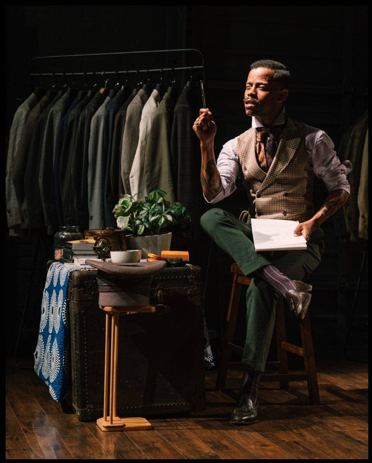 Michael-Wayne-Turner-III-onstage-sitting, Thespian Michael Wayne Turner III is turning heads on Oakland stages, Culture Currents Local News & Views News & Views 