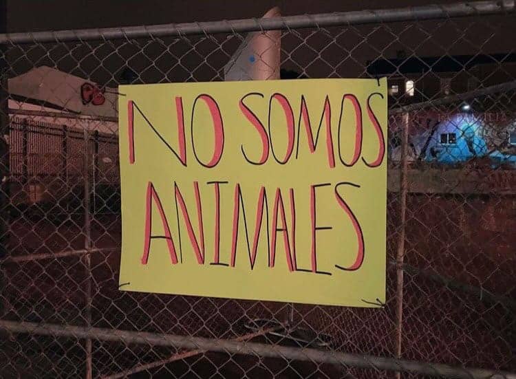 No-Somos-Animales-sign-24th-St.-BART-plaza-fence-by-072522, Crackdown on the culture: Vendors barred from 24th St. BART plaza, Local News & Views News & Views 