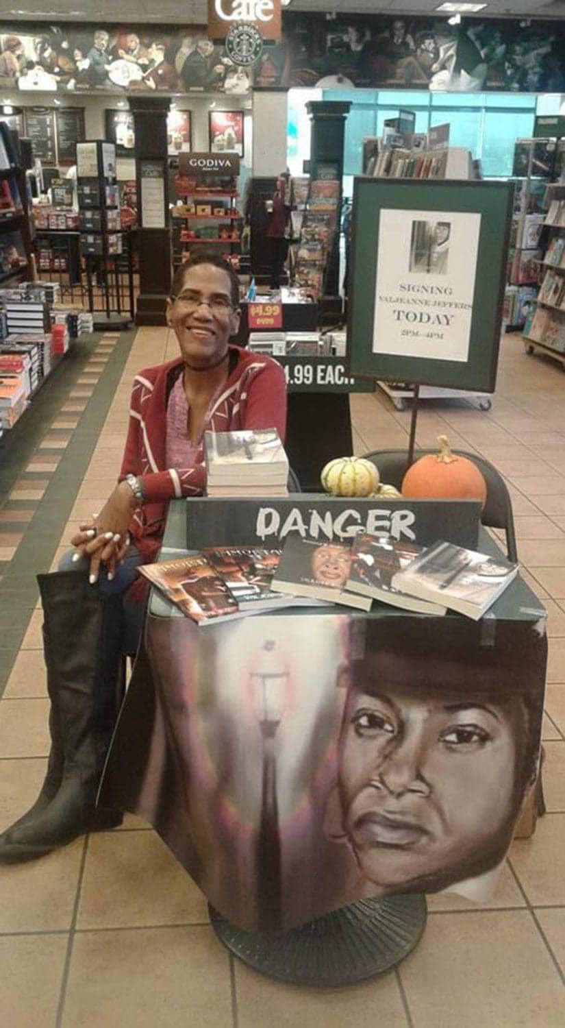Valjeanne-Jeffers-at-an-in-store-book-signing-for-her-‘Mona-Livelong-Paranormal-Detective-series, The Queen of Steamfunk: Valjeanne Jeffers in memoriam, Culture Currents Local News & Views News & Views 