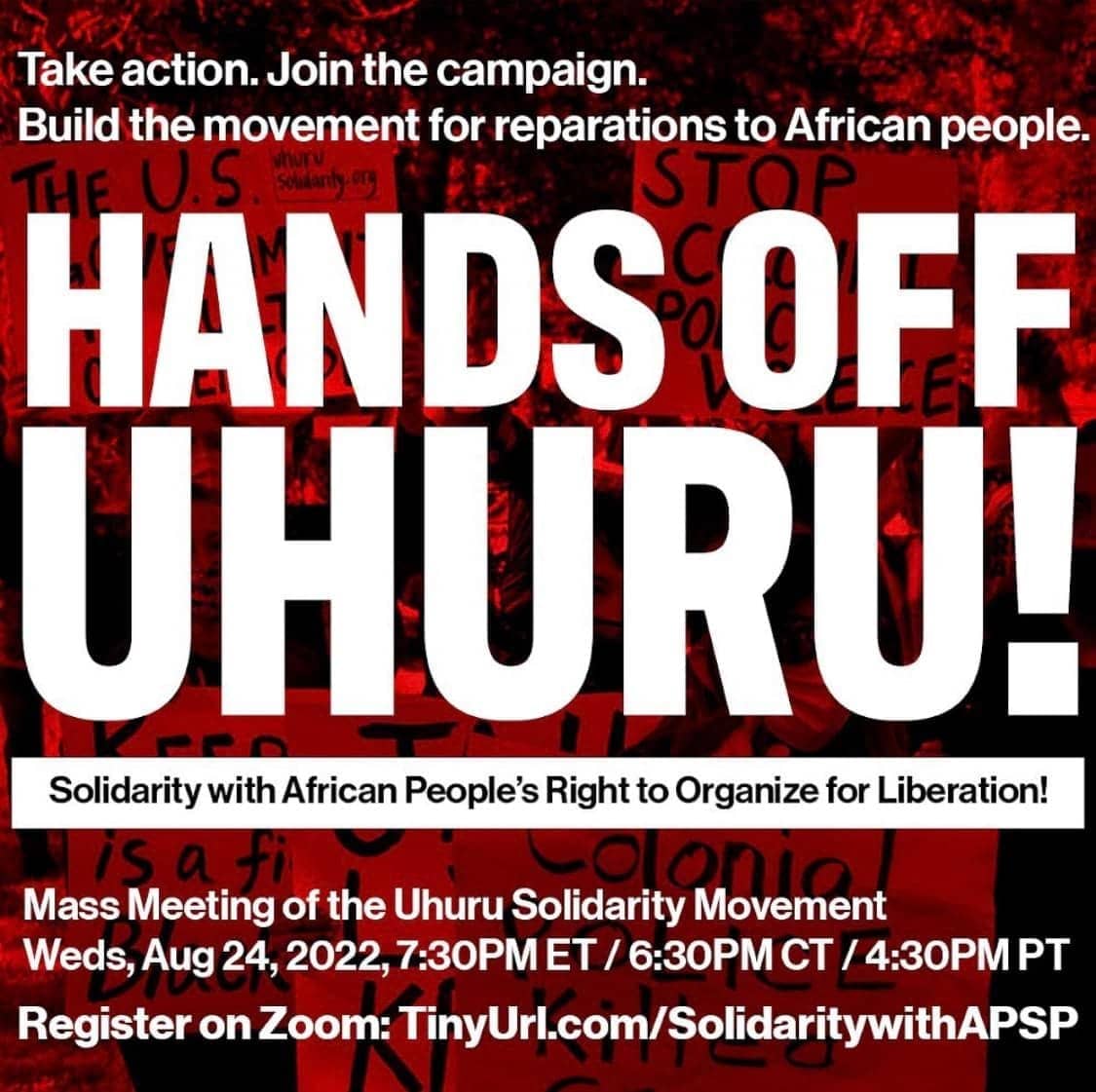 Hands-Off-Uhuru-poster-for-082422-zoom, FBI raids African People’s Socialist Party, News & Views World News & Views 