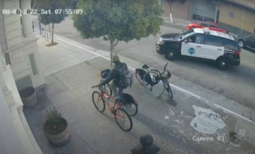 Jose-Corvera-CCTV-footage-with-two-bikes-in-Mission-080622, SFPD escalates a biased stop to shootout on Shotwell, Local News & Views News & Views 