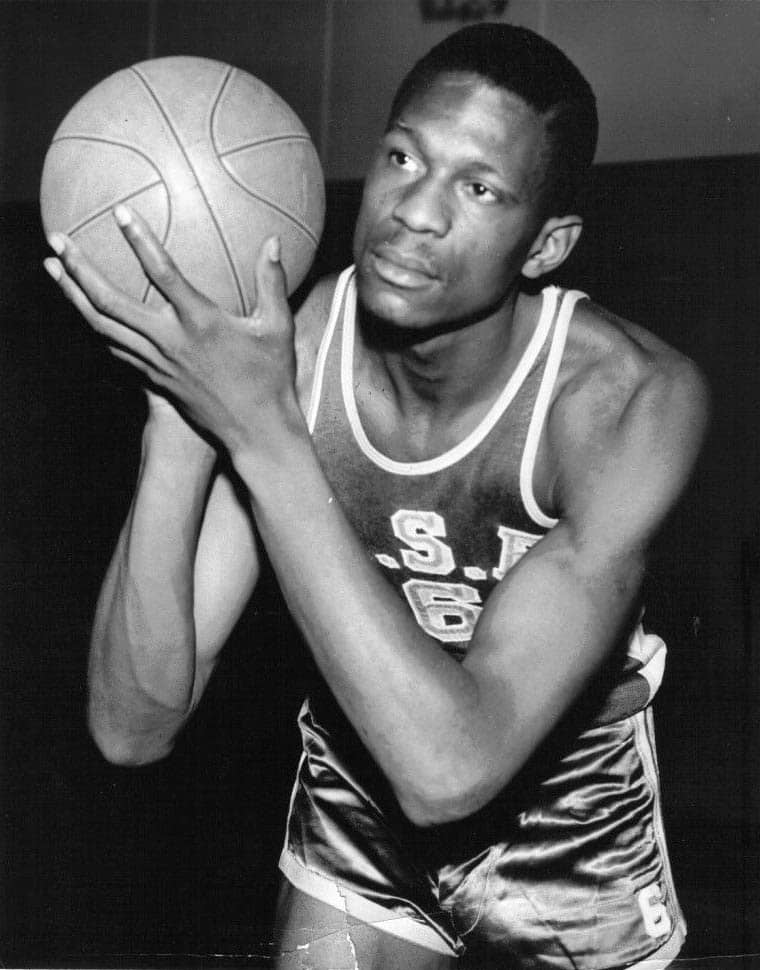 Young-Bill-Russell-playing-for-USF-via-Wikimedia, Bill Russell was a revolutionary, Culture Currents Featured News & Views 