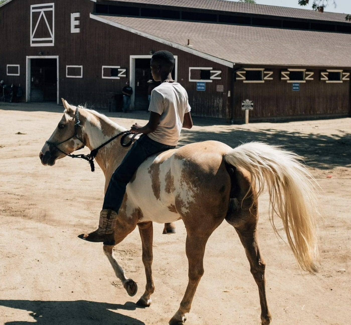 Black-youngster-rides-bareback-in-Young-Bucks-1400x1297, Oakland Int’l Film Fest’s ‘Young Bucks’ explores today’s Black cowboy culture, Culture Currents Local News & Views 
