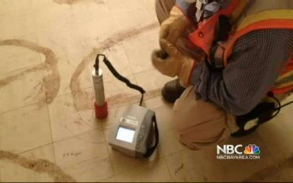 Geiger-counter-registers-million-times-human-tolerance-radiation-under-slab-1101B-Bigelow-Ct-Treasure-Island-by-US-Navy-on-NBC, Treasure Island resident: It’s test time for Matt Dorsey, Local News & Views 