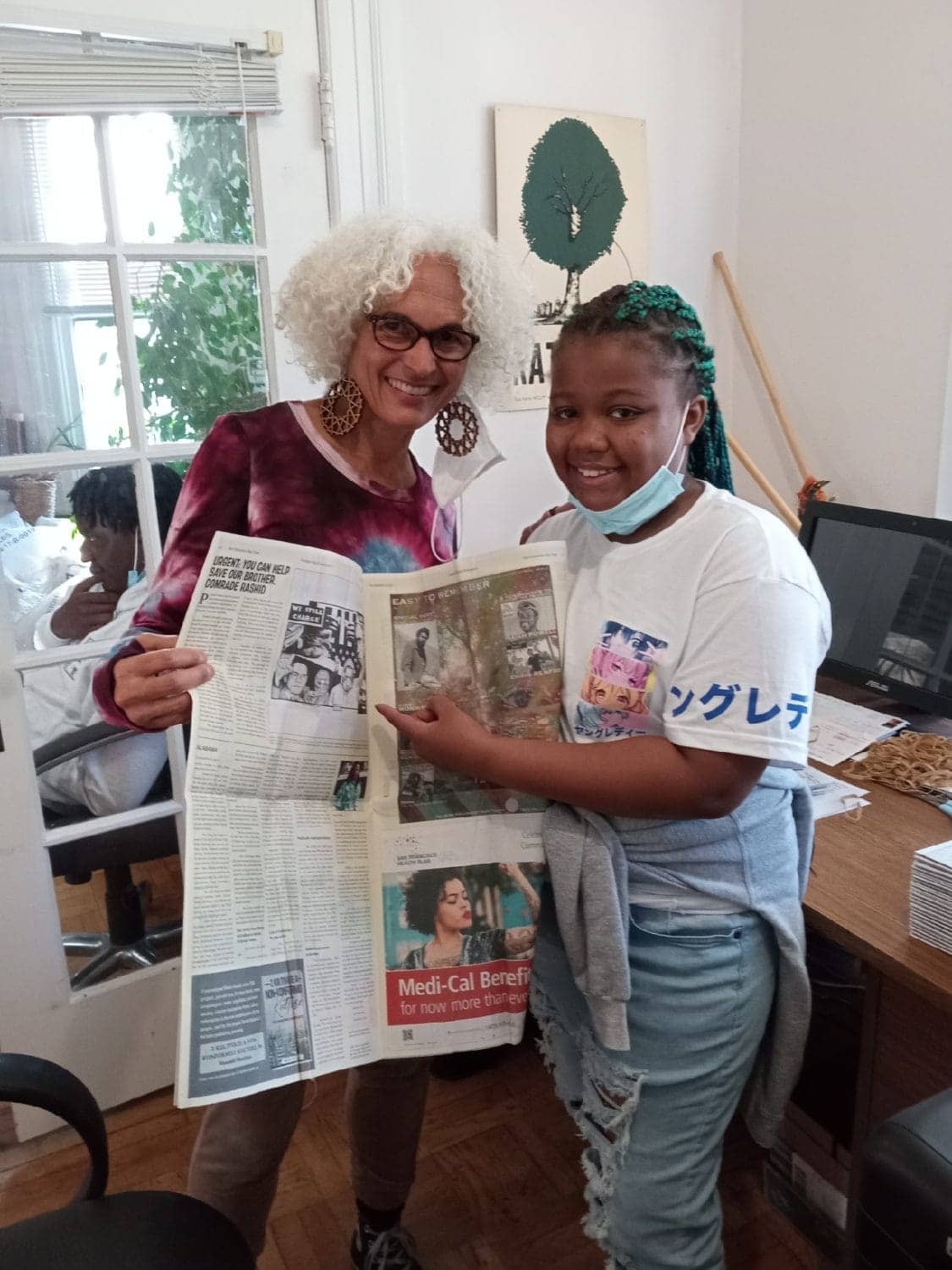Nube-and-Laila-at-Bay-View-by-JR-110222, <strong>In East Oakland, JR Valrey teaches youth to use media against the system</strong>, Culture Currents Local News & Views News & Views 