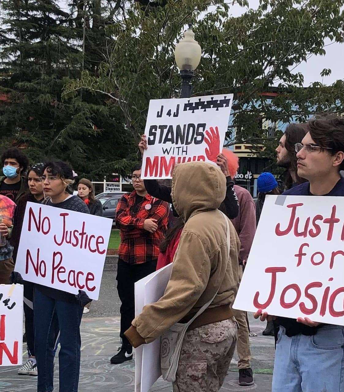 Sign-J4J-Stands-with-MMIW-Oct.-2022-J4J-Vigil-IMG_4521, <strong>U.S. district judge overturns SF jury award in civil suit related to unsolved murder case of student David Josiah Lawson</strong>, Local News & Views News & Views 