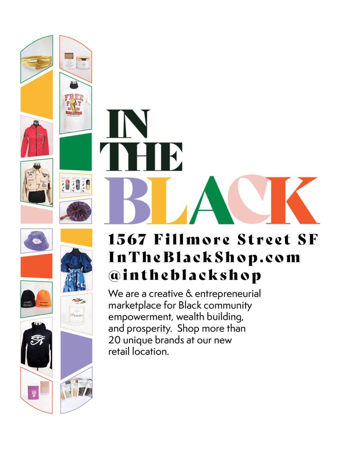 In-The-Black-opening-flier-120922, Fillmore’s In The Black marketplace for Black entrepreneurs opens Friday, Dec. 9, Local News & Views 