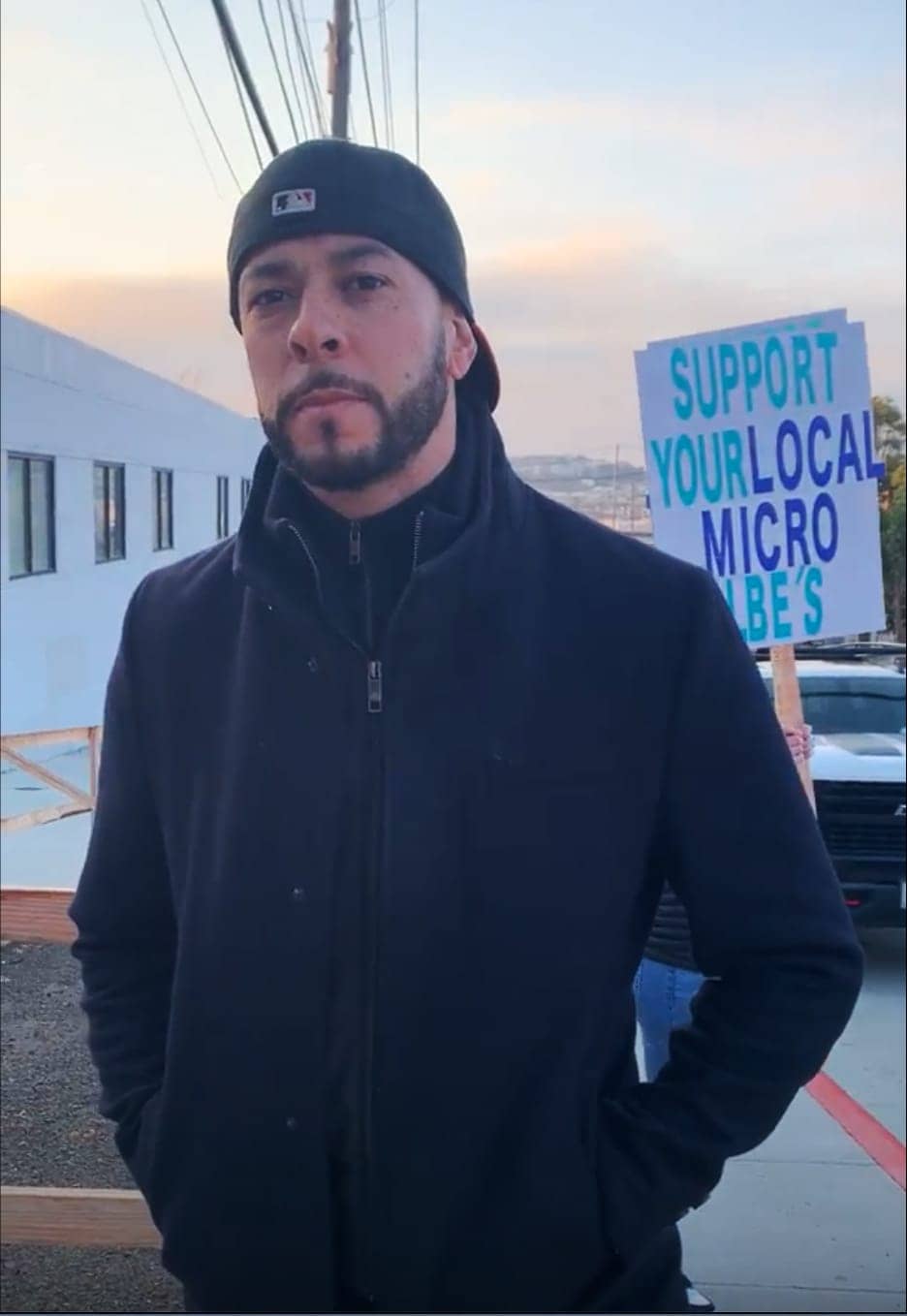 Triston-Dion-of-Streamline-Drywall-Black-contractors-protest-121422, <strong>Black contractors: ‘We want to put our community to work’</strong>, Local News & Views 