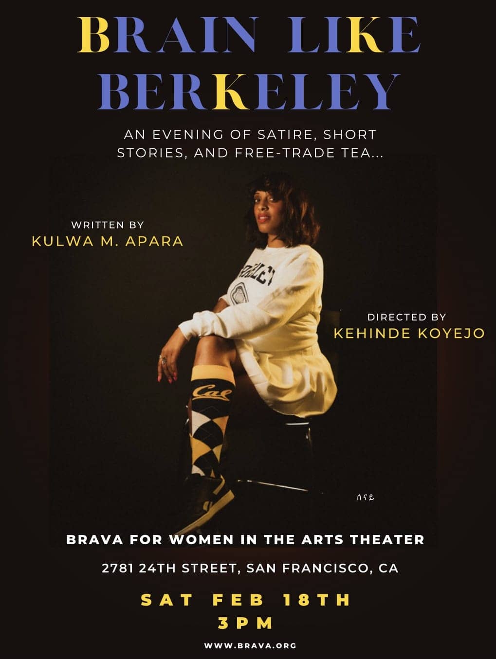 kulwa, Kulwa Apara writes and performs one-woman play, “Brain Like Berkeley” , Culture Currents 