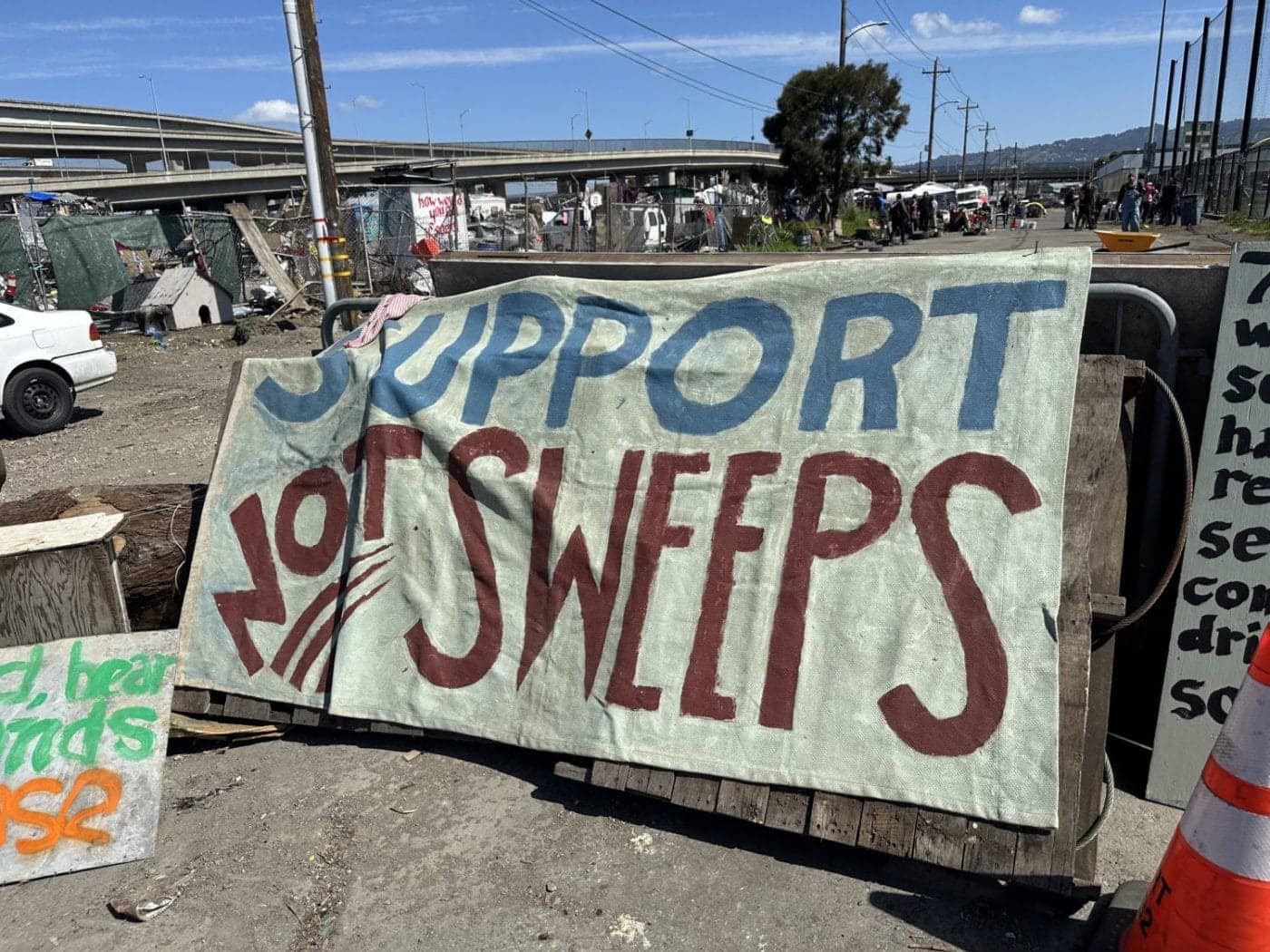 Support-not-sweeps-1400x1050, Destroying a homeless peoples' solution to homelessness-, Featured News & Views 