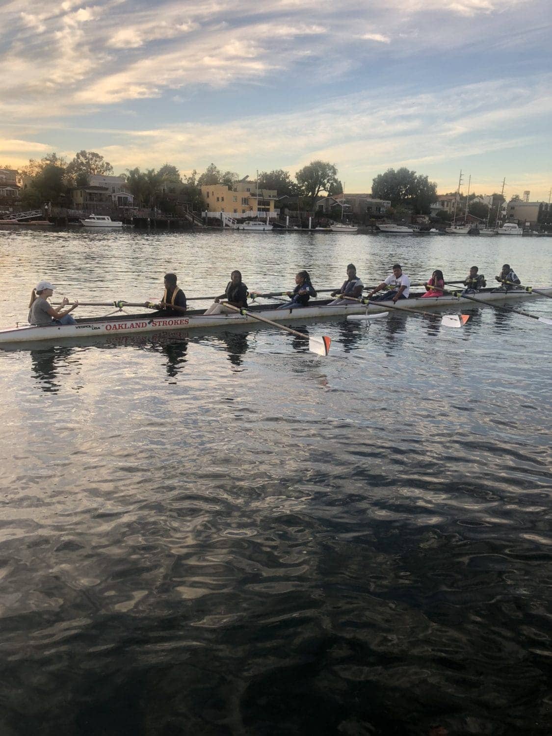 Fam-First-in-boat, Oakland Strokes Youth Summer workshops teach the sport of rowing, Featured Local News & Views News & Views Opportunities 