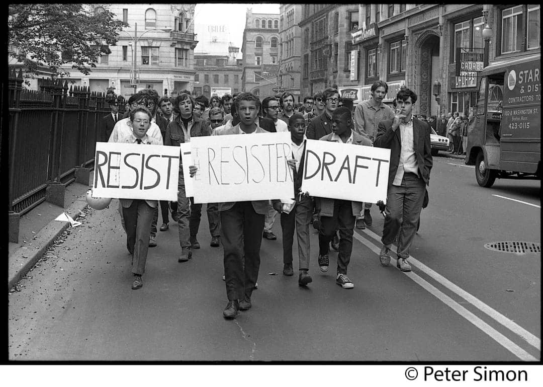 Resist-the-draft-protest-Vietnam-War, Rumors of WW3: Biden’s actions hint at military draft on the horizon, Featured News & Views 