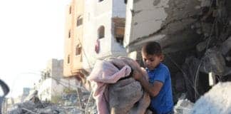 Child-rescues-blankets-from-rubble-Gaza-1123-by-hosnysalah-on-Pixabay-324x160, SFBayView Front Page, 