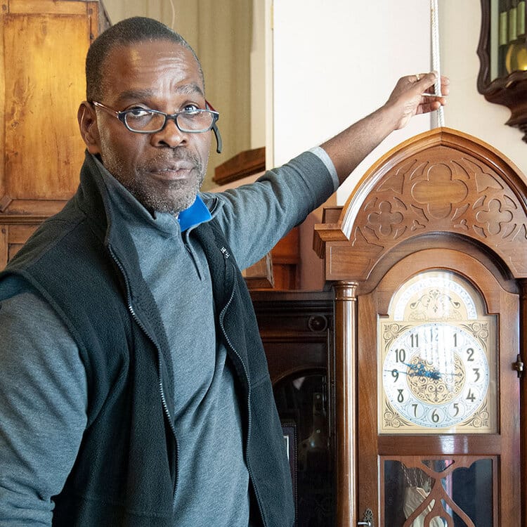 David-Smith-clock-restorer-by-Nancy-Warner-warnerphoto.com_, Black history: Time is elastic at Smith Clock Co., Culture Currents Local News & Views 