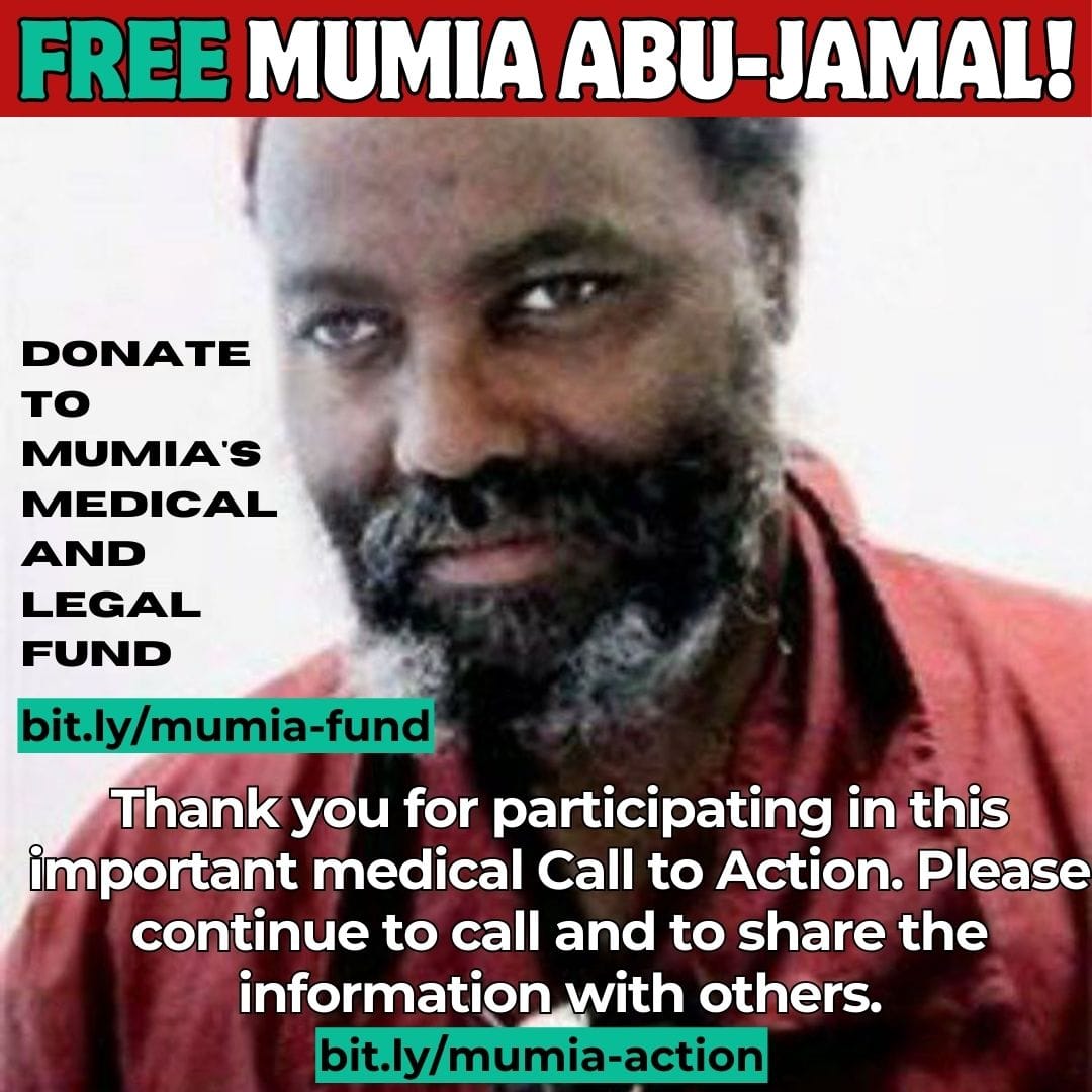 Slide-5_Mumia-Call-to-Action, Assassination attempts against Mumia Abu-Jamal, Abolition Now! World News & Views 