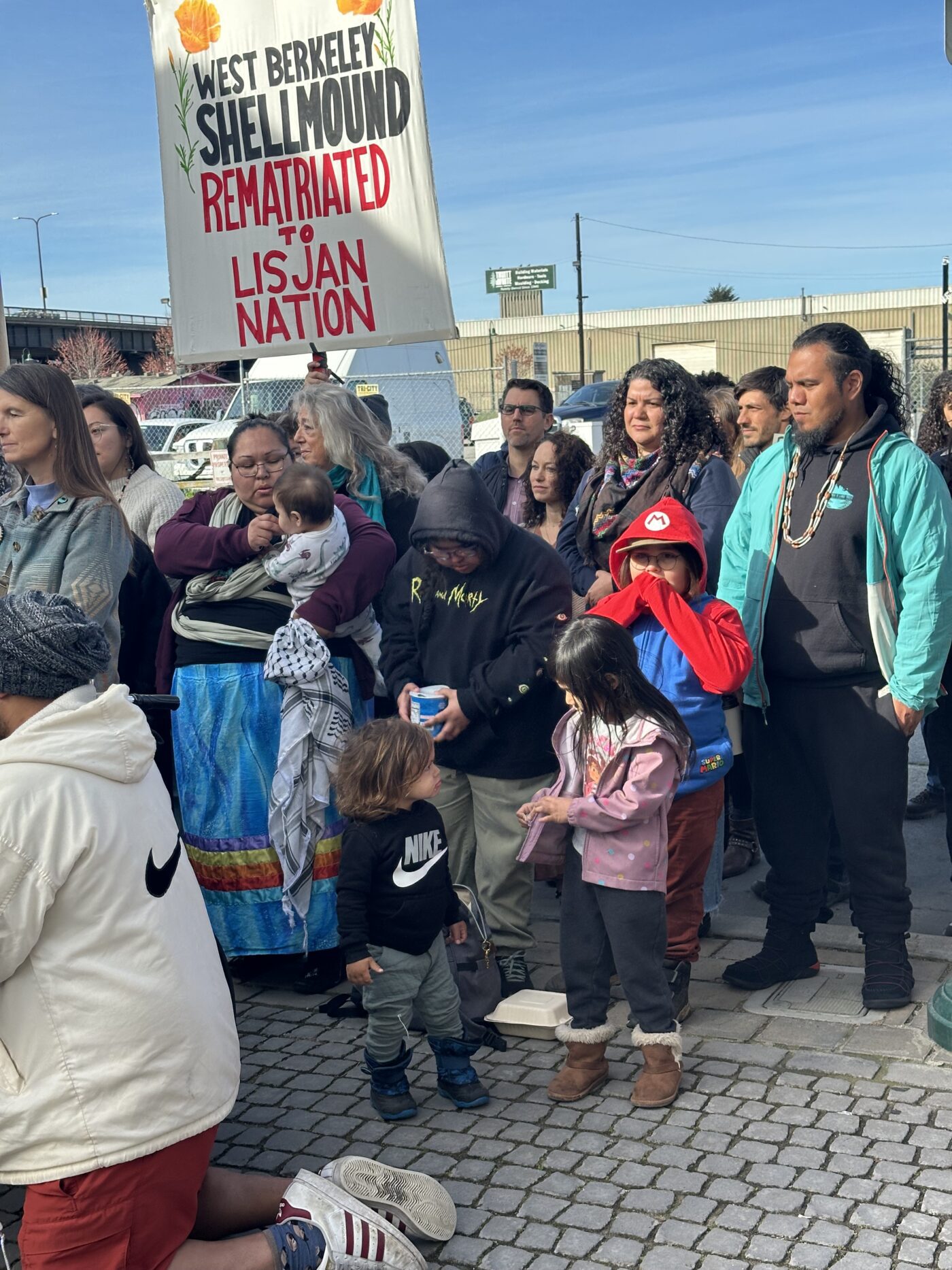 Ohlone-press-conference-to-announce-LandBack-to-Segorea-Te-Land-Trust-1400x1867, LandBack: ‘We have together set the Shellmound free!’, Culture Currents Local News & Views 