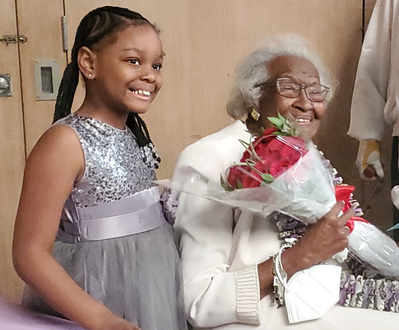 Great-great-granddaughter-w-Sadie-Williams-by-Wanda-Sabir-1400x1156, Mrs. Sadie Williams @100, still going strong, Culture Currents World News & Views 