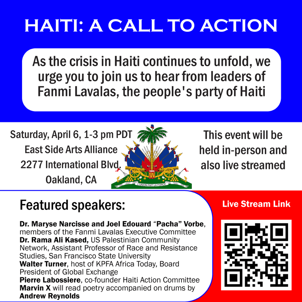 Haiti-call-to-action-event-flyer-april-6th, Horror and hope in Haiti after 20 years of occupation, Featured World News & Views 