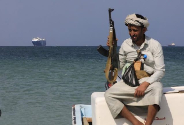 Houthi-Yemeni-fighter-at-sea, Yemenis expand attacks on Israel-bound ships to all of Indian Ocean, World News & Views 