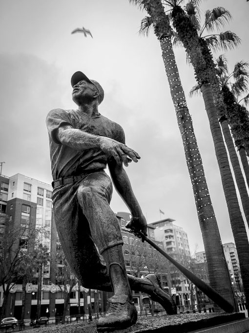Willie-Mays-statue-outside-Giant-Stadium-San-Francisco, ‘Let’s watch Mays’, Culture Currents Featured Local News & Views 