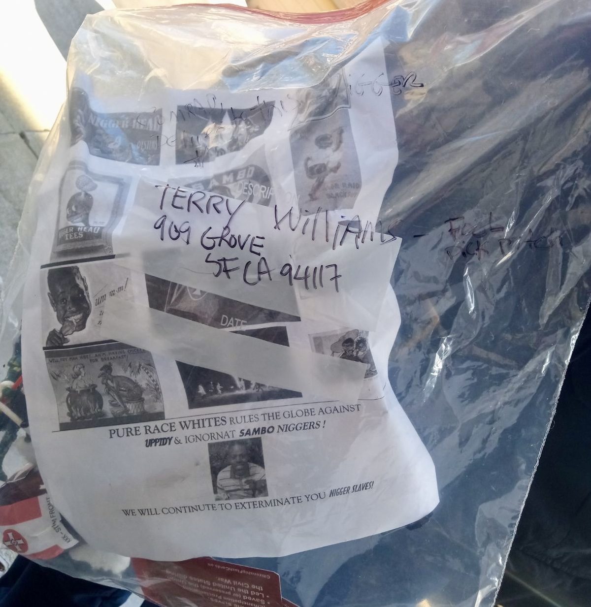 KKK flag and printout calling for ‘extermination’ left at man’s home in second incident