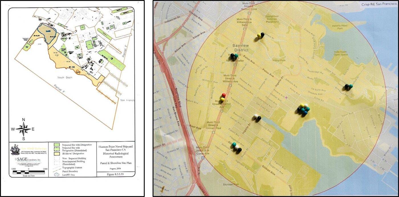 The bomb in our bodies: The Nuclear Cluster at Hunters Point 