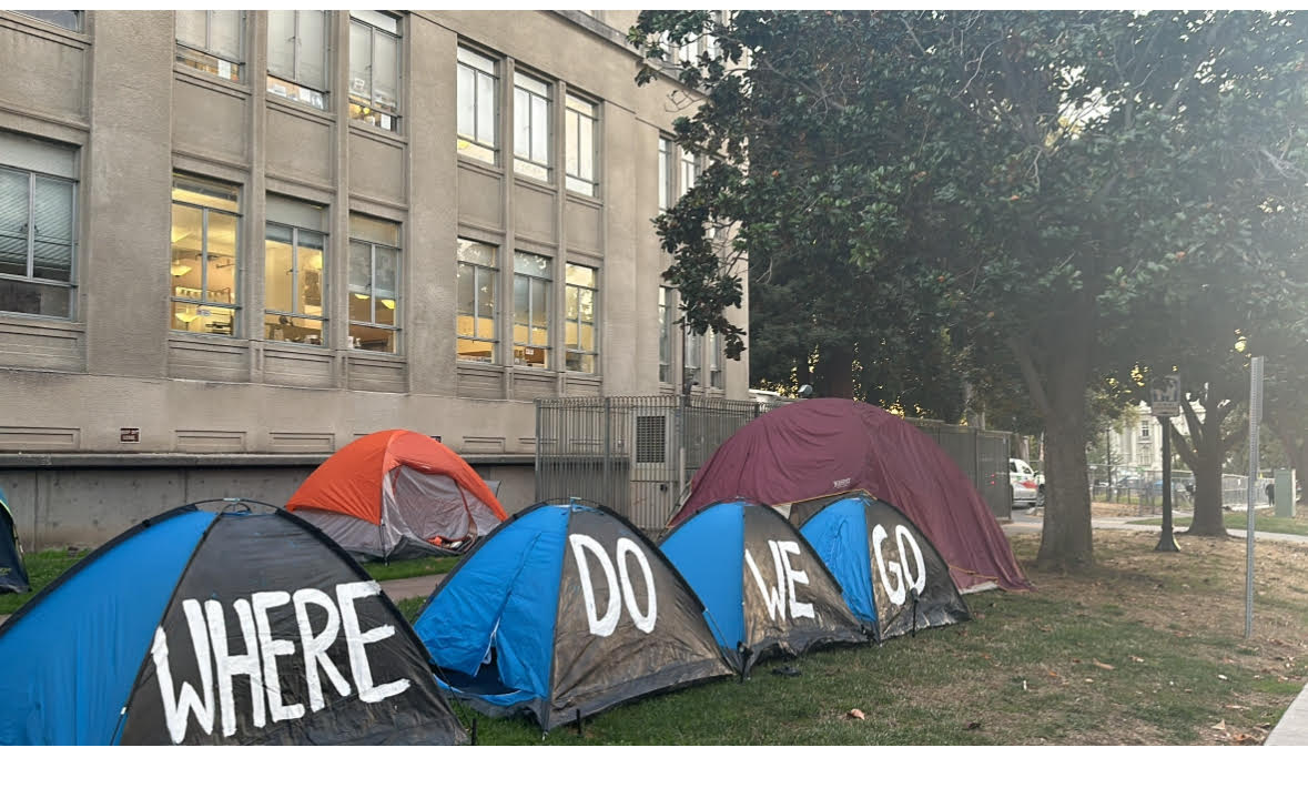 four-tents-painted-, We will not go, Local News & Views 