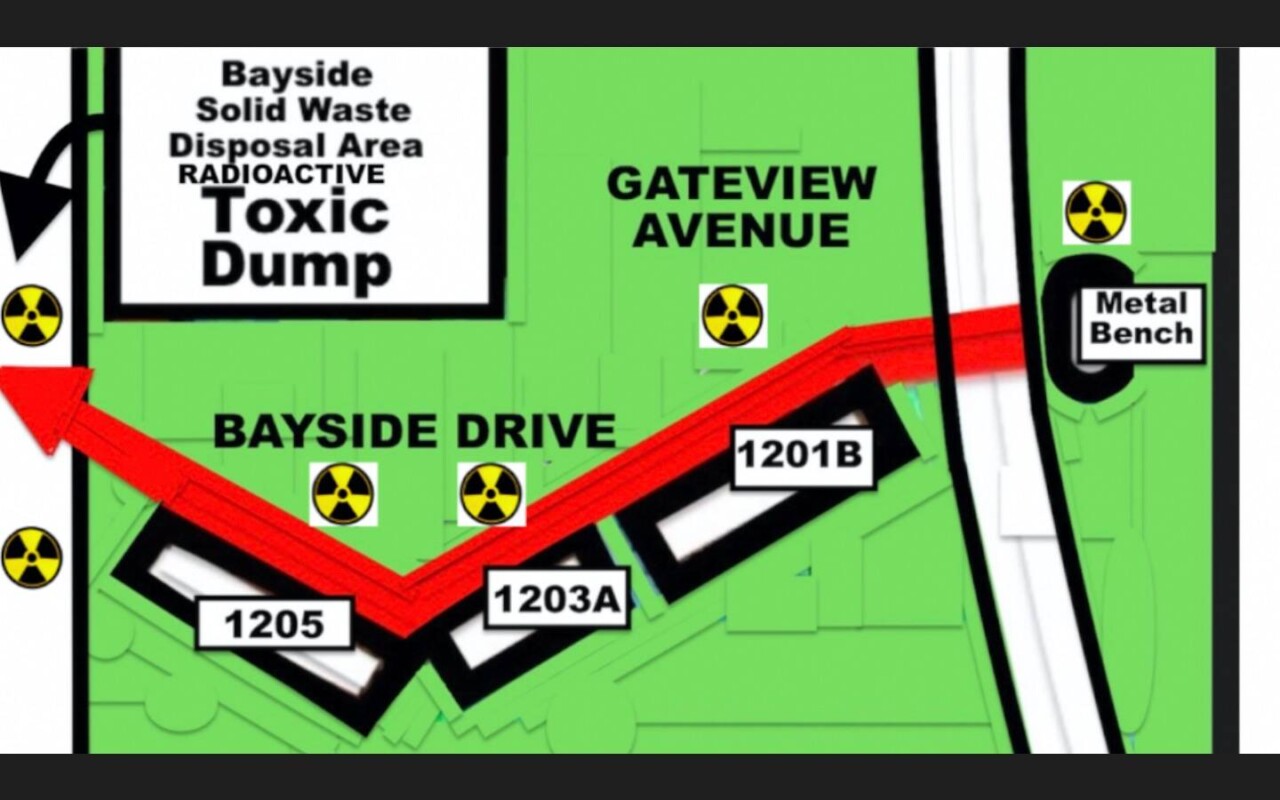 rad-signs-bayside-drive, Navy warfare schools permanently poisoned Treasure Island in San Francisco Bay, Featured Local News & Views 