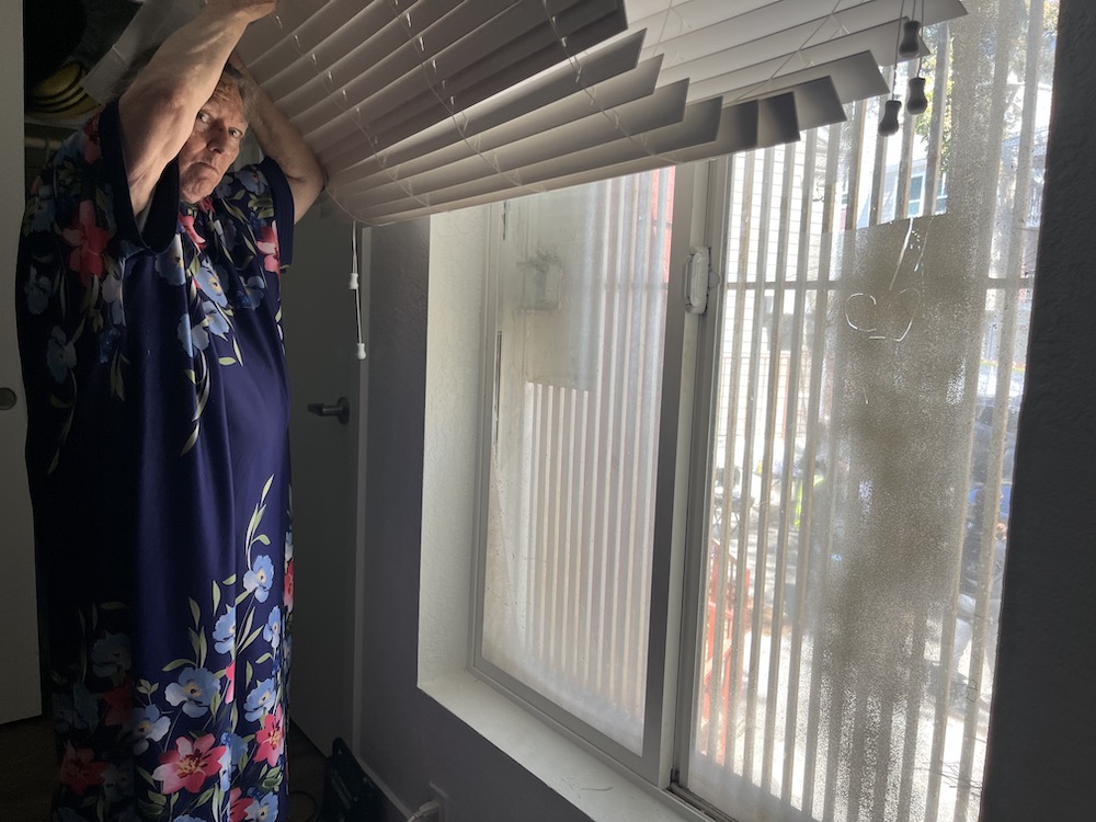 sylvia-blinds, Missing windows, broken locks: Hunters Point residents come home after renovations, Featured Local News & Views 
