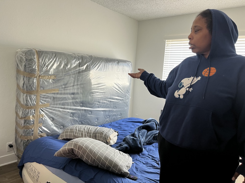 taconia-mattress, Missing windows, broken locks: Hunters Point residents come home after renovations, Featured Local News & Views 