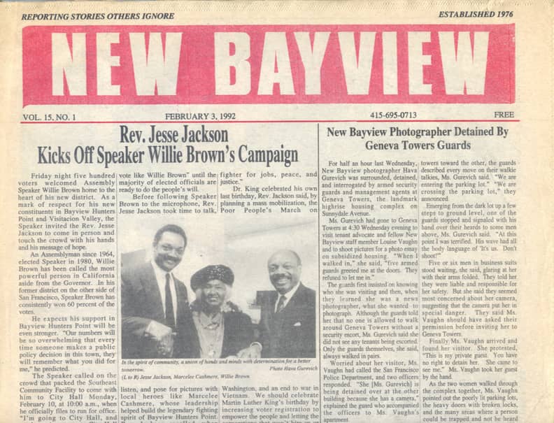 new-bayview-front-page-020392, Survival requires sacrifice, Featured Local News & Views 