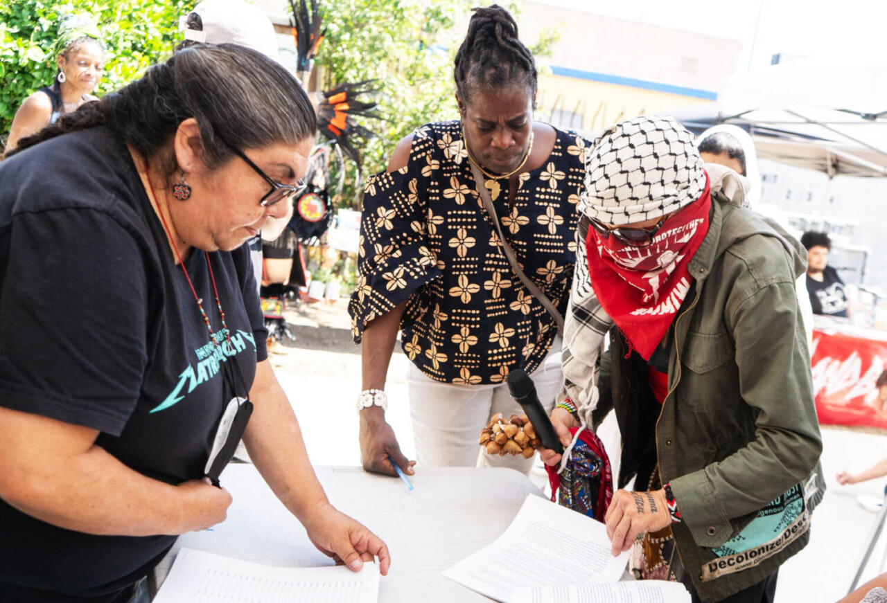 corrina-gould-aunti-frances-moore-tiny-sign-unselling-document-by-ines-ixierda-sogorea-te-land-trust, UnSelling Mama Earth , Abolition Now! Culture Currents Event Featured Local News & Views 