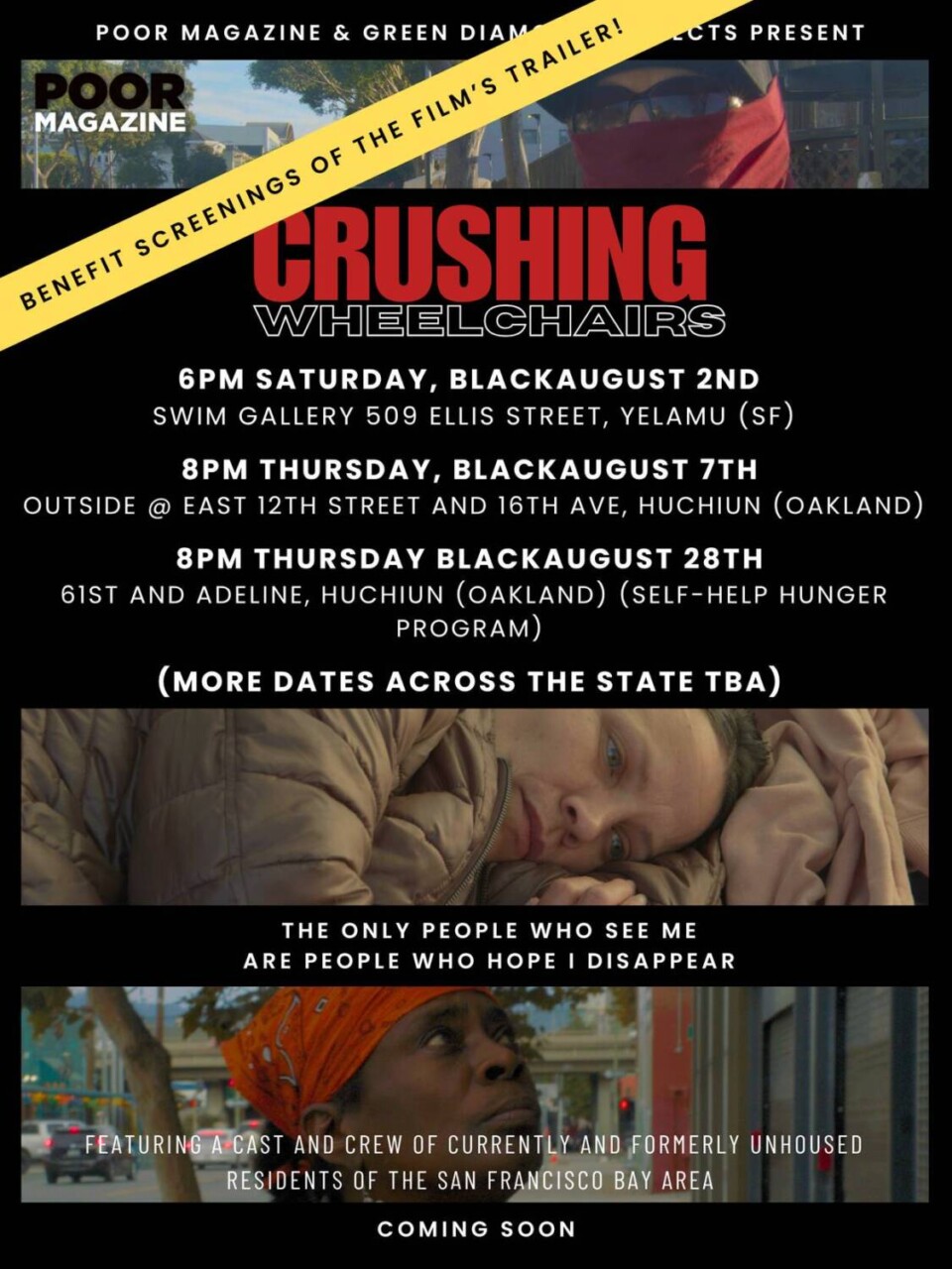 crushing-wheelchairs-poster, Teaser: Crushing wheelchairs, medicine and lives, Event 