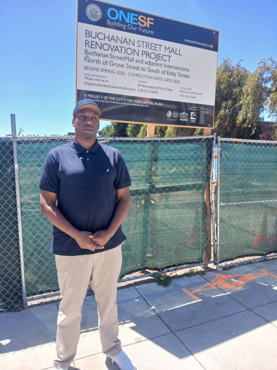 dennis-williams-at-the-buchanan-street-mall-renovation-project-by-tabari-morris, Equity in construction: Fillmore’s fight for Black labor and true inclusion , Local News & Views 
